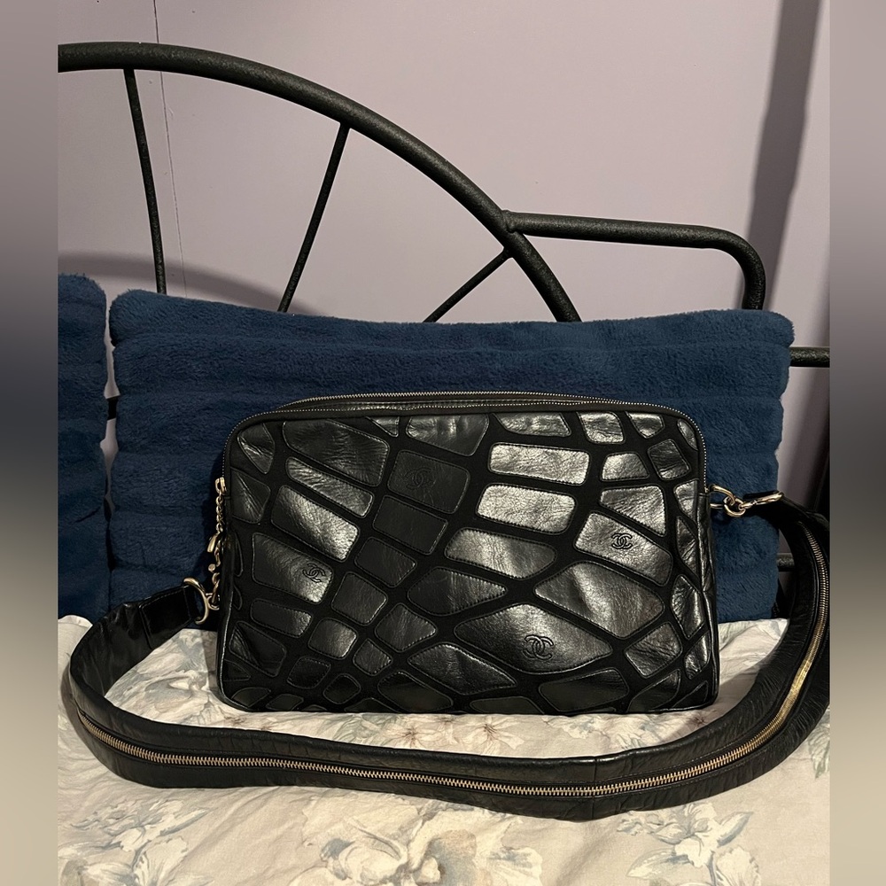 Authentic Chanel Mosaic Camera Bag